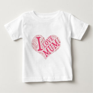 Pour Bébé J'aime Mum Infant T-Shirt Vertical