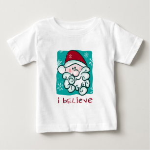 Pour Bébé Je crois au T-shirt de Noël de Père Noël