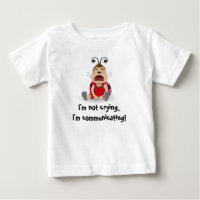 Je ne pleure pas, je communique le T-shirt bleu