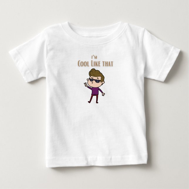 Pour Bébé Je suis cool comme un t-shirt pops (Devant)