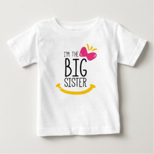 Pour Bébé Je suis le T-shirt Big Sister