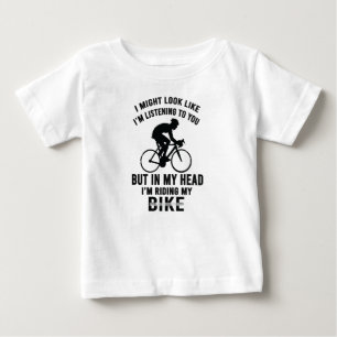 Pour Bébé Je suis ma tête je monte mon vélo T-shirt
