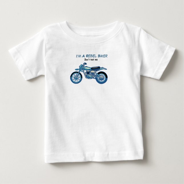 Pour Bébé Je suis un T-Shirt de motard garçon rebelle (Devant)