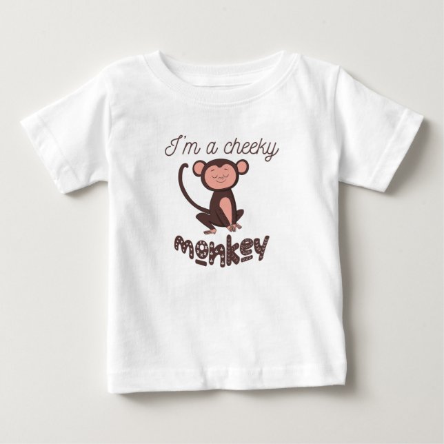 Pour Bébé Je suis un T-shirt effronté de singe (Devant)