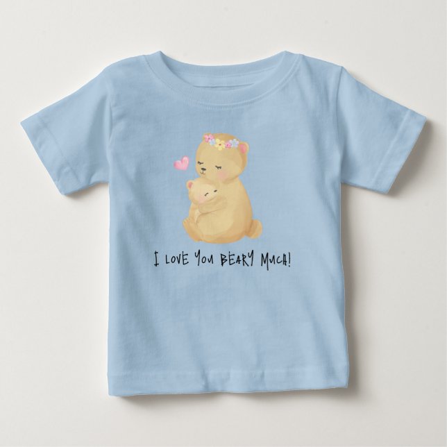 Pour Bébé Je t'aime, les ours s'embrassent T-shirt (Devant)