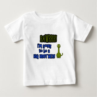 Pour Bébé Je vais être un grand frère t-shirt dinosaure