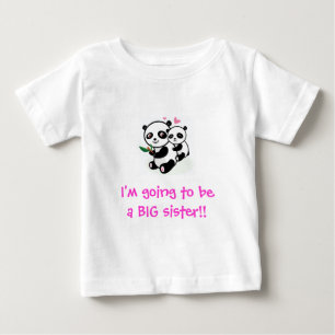 Pour Bébé Je vais être un grand t-shirt soeur
