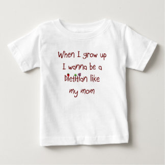 Pour Bébé Je veux être un diététicien comme mon T-shirt de