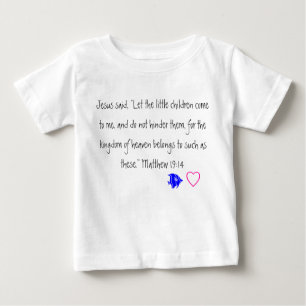 Pour Bébé Jésus aime le T-shirt d'enfant en bas âge de