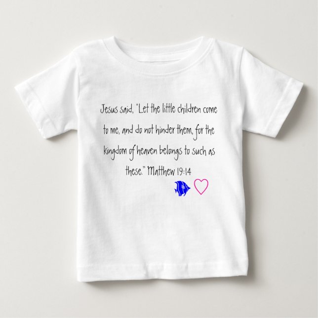 Pour Bébé Jésus aime le T-shirt d'enfant en bas âge de (Devant)