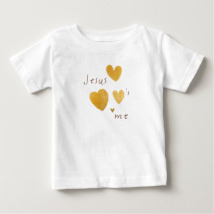 Pour Bébé Jésus m'aime Baby T-Shirt moderne