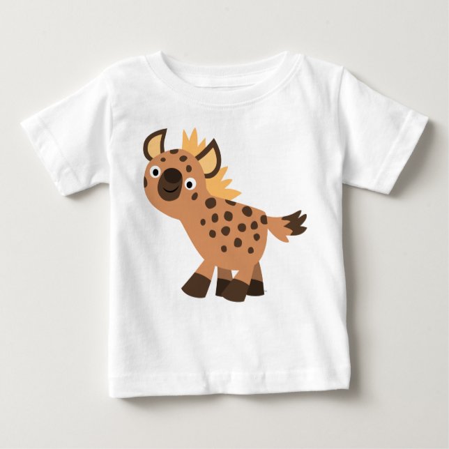 Pour Bébé Joli Cartoon Hyena Baby T-Shirt (Devant)