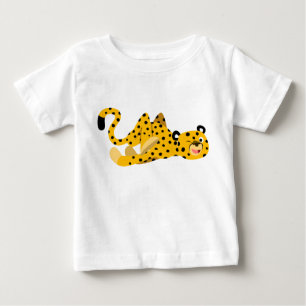 Pour Bébé Joli Dashing Cartoon Cheetah Baby T-Shirt