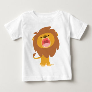 Pour Bébé Joli Mighty Roaring Cartoon Lion Baby T-Shirt