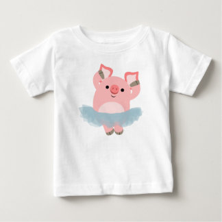 Pour Bébé Joli T-shirt Ballerina Pig BAIN Carton