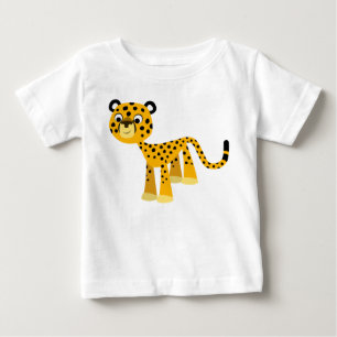 Pour Bébé Joli T-shirt Cheetah Baby Cartoon