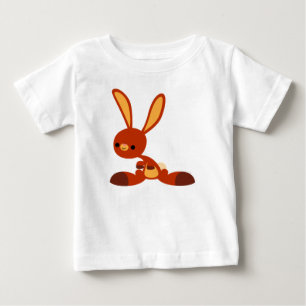 Pour Bébé Joli T-shirt de lapin de dessin animé