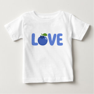 Pour Bébé Joli T-Shirt Enfant BLEUET AMOUR