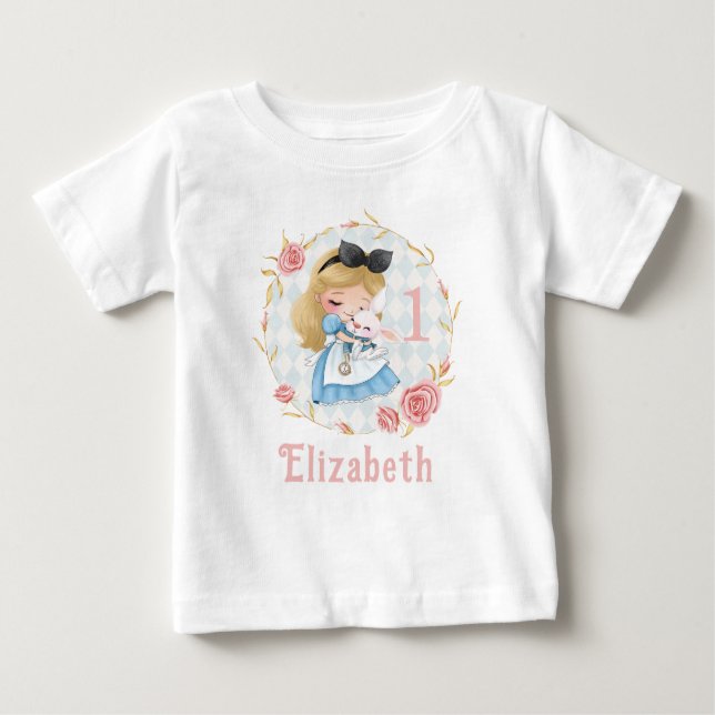 Pour Bébé Jolie Alice au pays des merveilles T-shirt fille b (Devant)