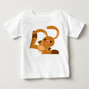 Pour Bébé Jolie Danser Cartoon Rabbit Baby T-Shirt
