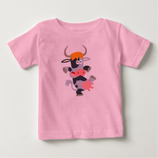 Pour Bébé Jolie Danser Cartoon Vache Baby T-Shirt