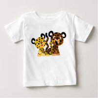 Jolie Flirtatious Cartoon Jaguars Baby T-Shirt