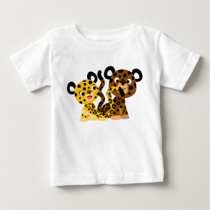 Pour Bébé Jolie Flirtatious Cartoon Jaguars Baby T-Shirt