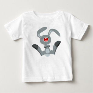 Pour Bébé Jolie Joyeuse Cartoon Rabbit Baby T-shirt