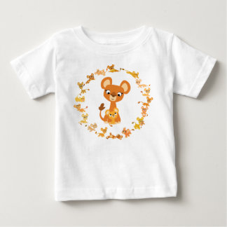 Pour Bébé Jolie Lionesses de Cartoon Mandala Baby T-Shirt