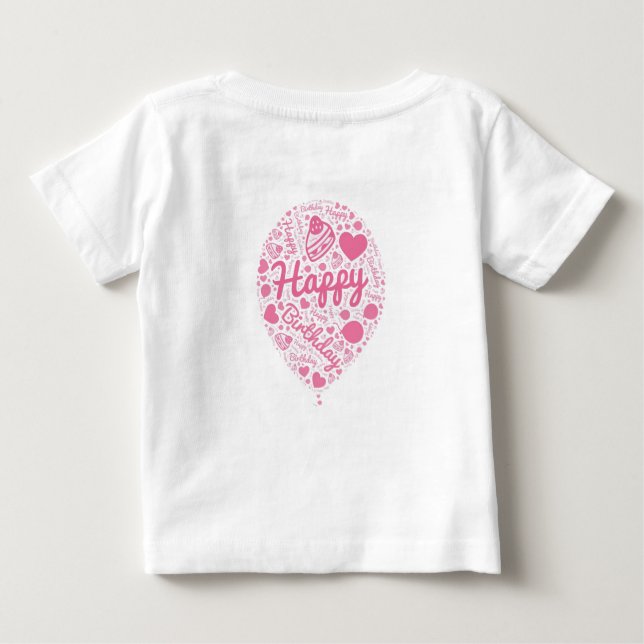 Pour Bébé Joyeux anniversaire Ladu T-Shirt (Dos)
