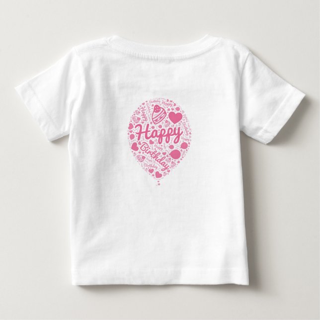 Pour Bébé Joyeux Anniversaire T-Shirt Ladu (Dos)