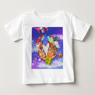Pour Bébé Joyeux Noël Gnomes donne des cadeaux Baby T-shirt