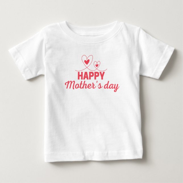 Pour Bébé Joyeux T-shirt de la Fête des Mères (Devant)