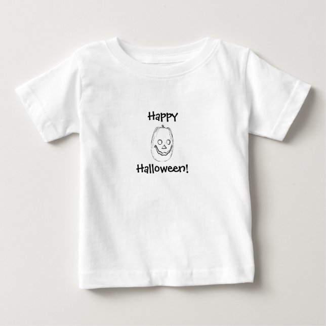 Pour Bébé Joyeux T-shirt Halloween ! -T-shirt à manches long (Devant)