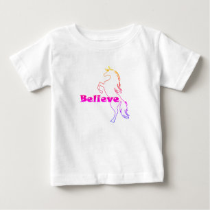 Pour Bébé La licorne croient la conception - T-shirt fin du