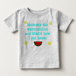 Pour Bébé La maman a mangé le T-shirt infantile de dormeur