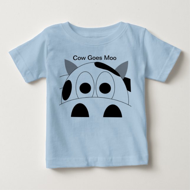 Pour Bébé La vache va T-shirt d'enfant en bas âge de MOO (Devant)