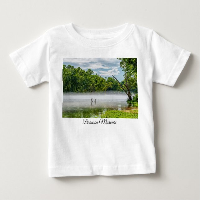 Pour Bébé Lac Taneycomo Été Fog Baby Toddler T-shirt (Devant)