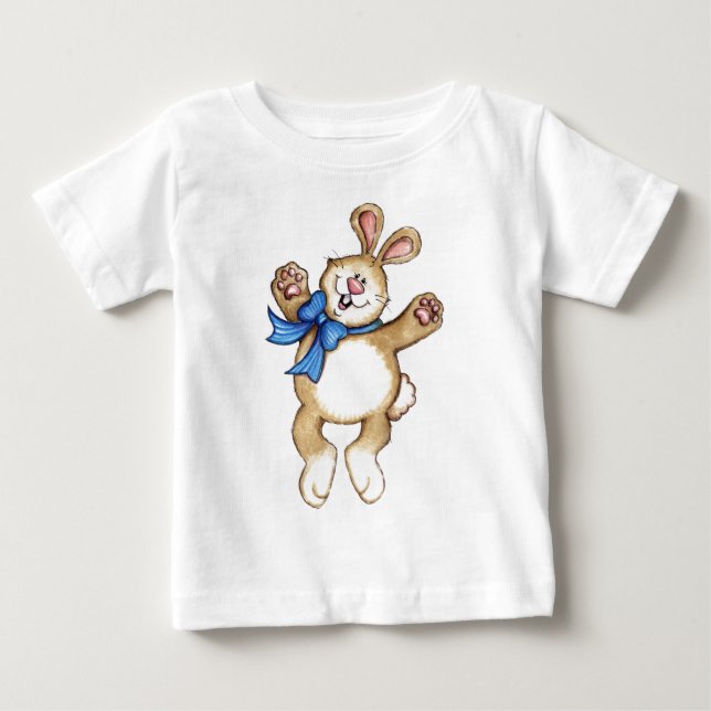 Pour Bébé Lapin heureux - T-shirt infantile (Devant)
