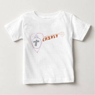 Pour Bébé Le Christ est la clé Baby Fine Jersey T-Shirt