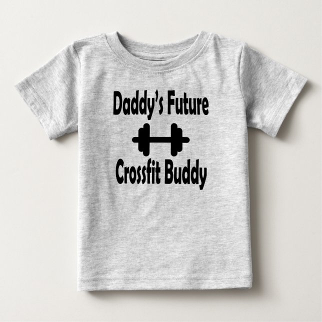 Pour Bébé Le futur t-shirt de l'ami CrossFit de papa (Devant)