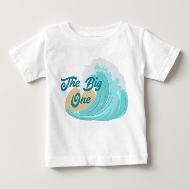 Pour Bébé Le grand T-shirt de la première vague d'anniversai (Devant)