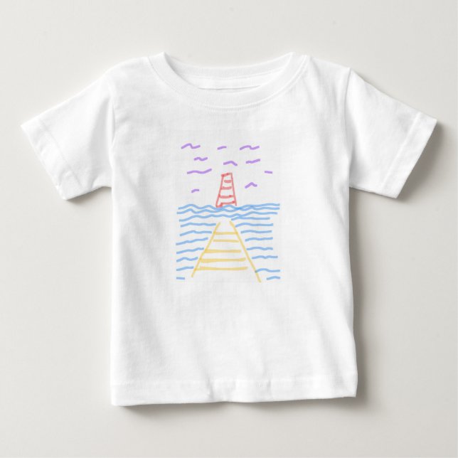 Pour Bébé Le phare et le T-shirt de la jetée (Devant)