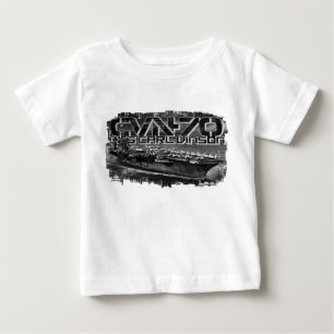 Pour Bébé Le porte-avions Carl Vinson Baby Romper T-Shirt