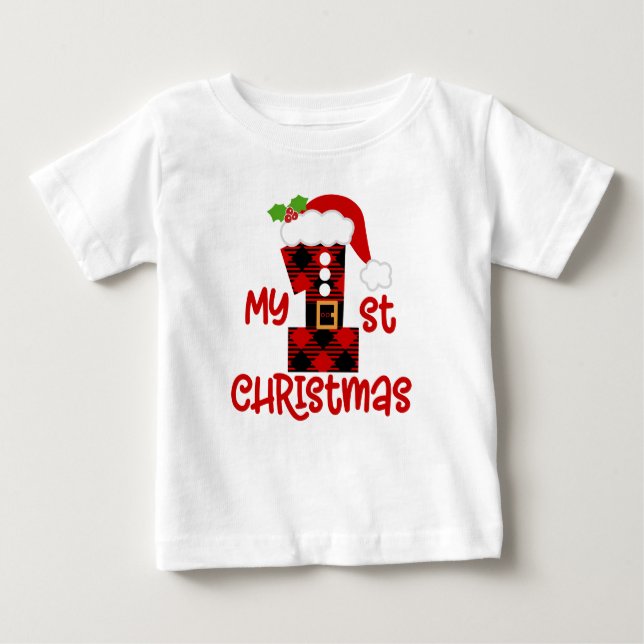 Pour Bébé Le premier t-shirt de Noël déposé par Buffalo (Devant)
