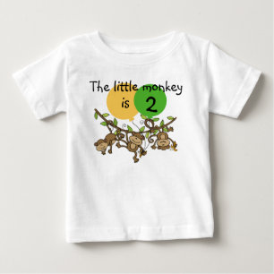 Pour Bébé Le singe peu Swinge le T-shirt personnalisable