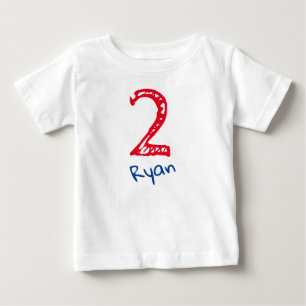 Pour Bébé Le T-shirt Baby Second Birthday