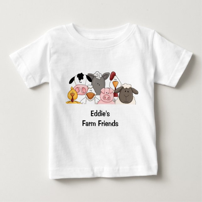 Pour Bébé Le T-shirt de l'enfant d'amis de ferme (Devant)