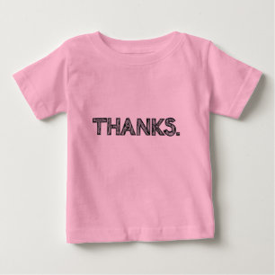 Pour Bébé Le T-shirt de l'enfant MERCI personnalisable