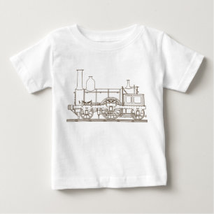Pour Bébé le train vintage badine le T-shirt